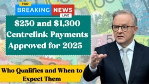 $250 and $1,300 Centrelink Payments Approved for 2025 – Who Qualifies and When to Expect Them