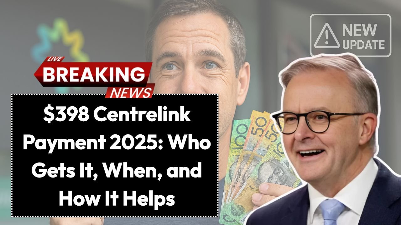 $398 Centrelink Payment 2025 Who Gets It, When, and How It Helps