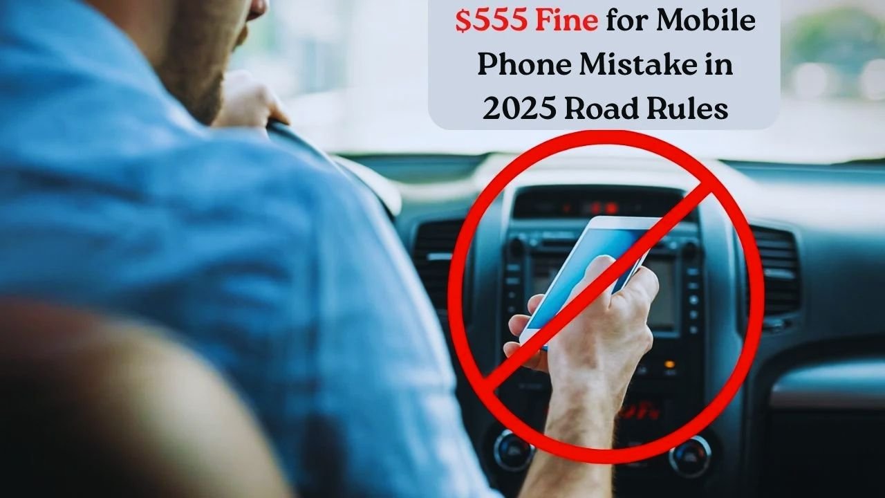 $555 Fine for Mobile Phone Use While Driving in 2025