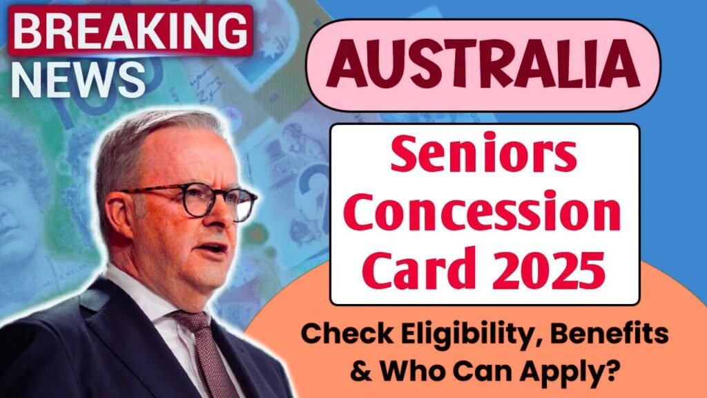 Australia Seniors Concession Card