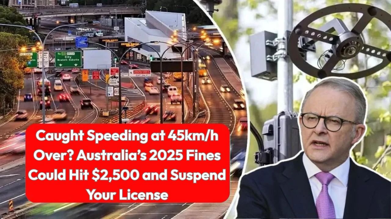 Caught Speeding at 45km/h Over? Australia’s 2025 Fines Could Hit $2,500 and Suspend Your License