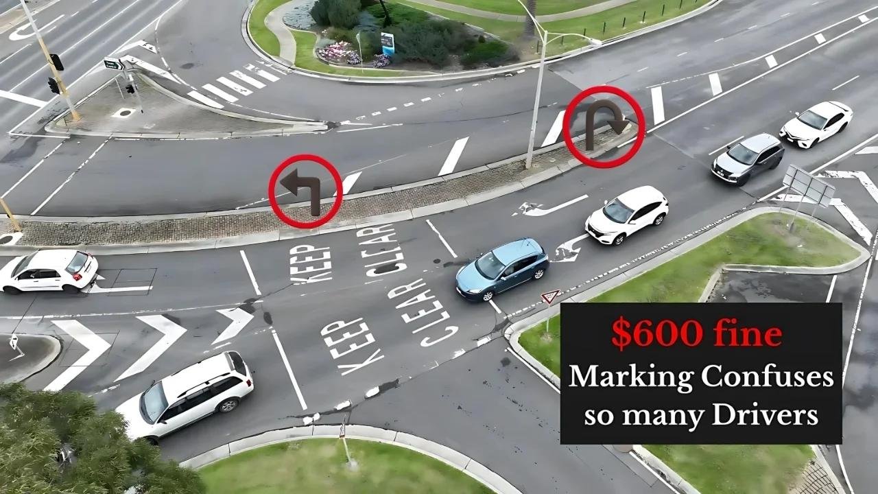 Confusing Aussie Road Markings