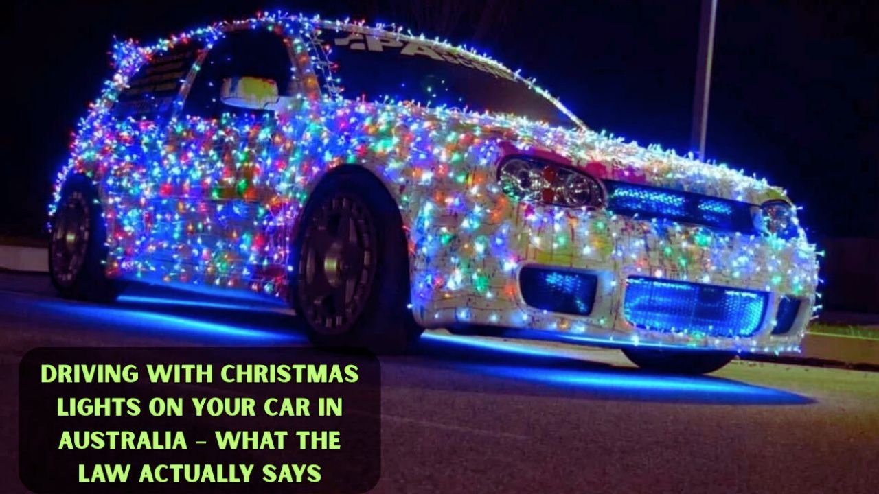 Driving With Christmas Lights on Your Car in Australia