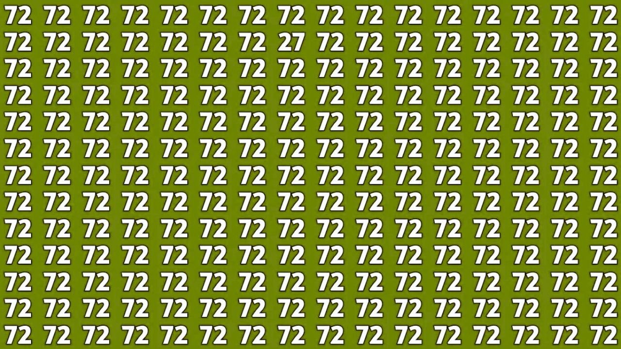 Spot the Hidden 27 in 7 Seconds Can You Beat This Viral Observation Puzzle