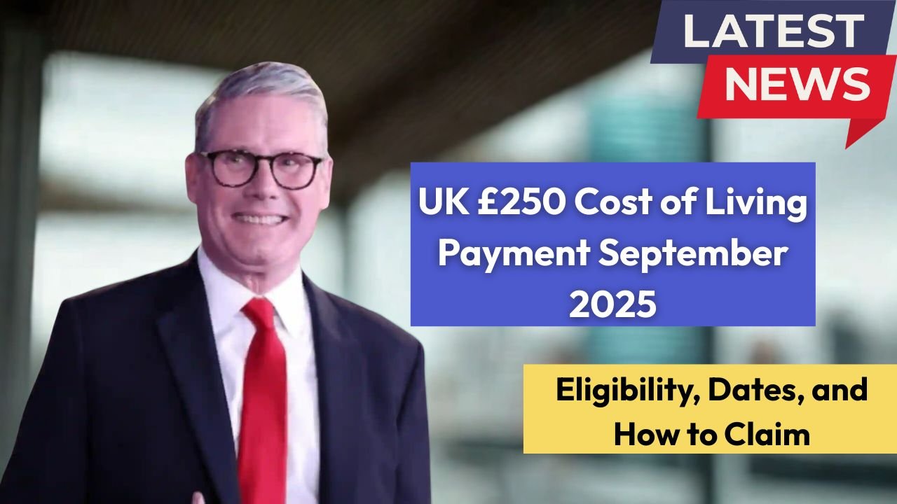 UK £250 Cost of Living Payment September 2025: Eligibility, Dates, and How to Claim